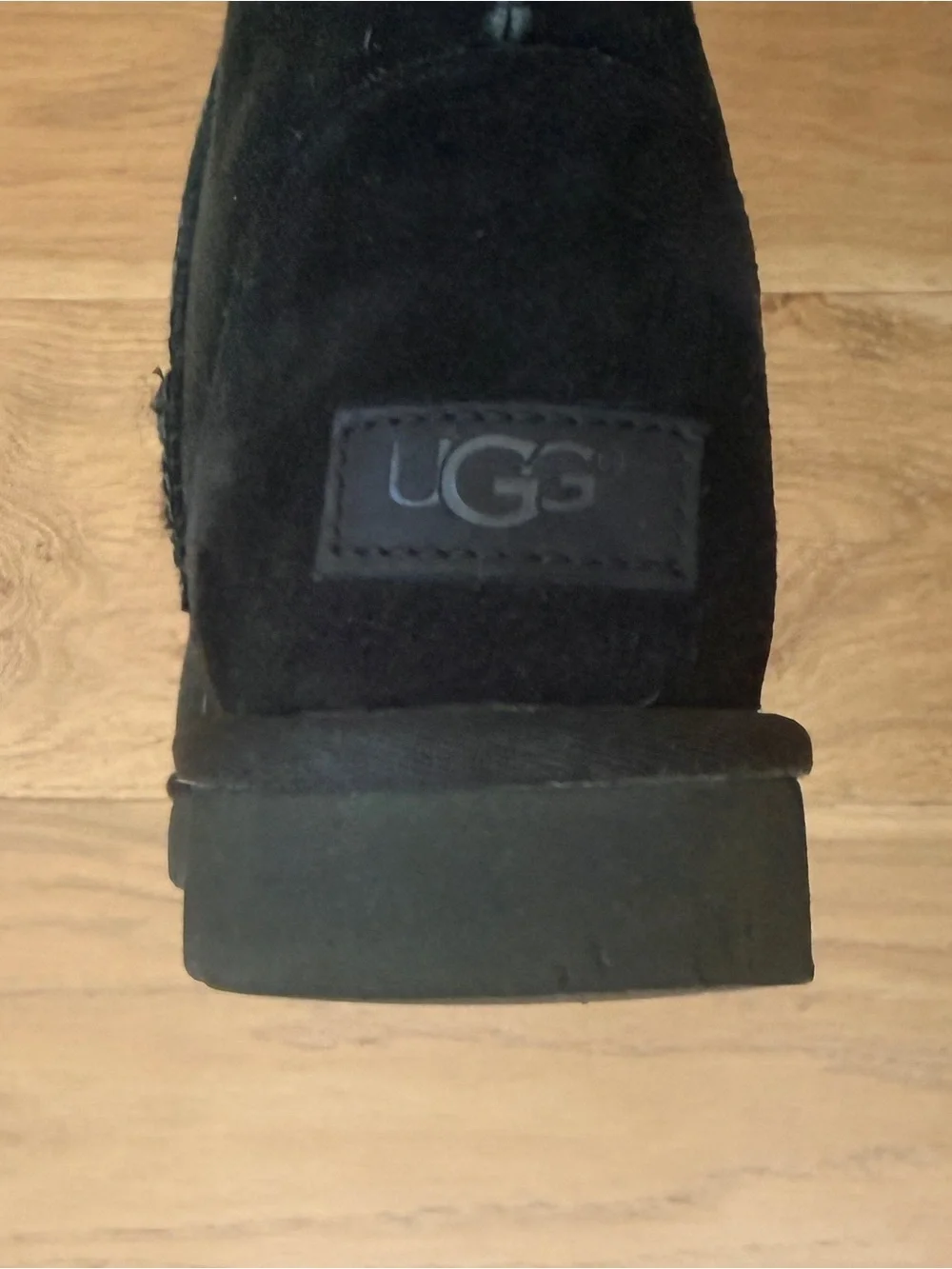 UGG Classic Tall II Shearling Boots Black Suede Pull-on Cozy Winter Aprés Ski 8